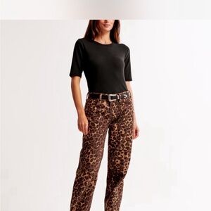 Abercrombie & Fitch Leopard Print Pants